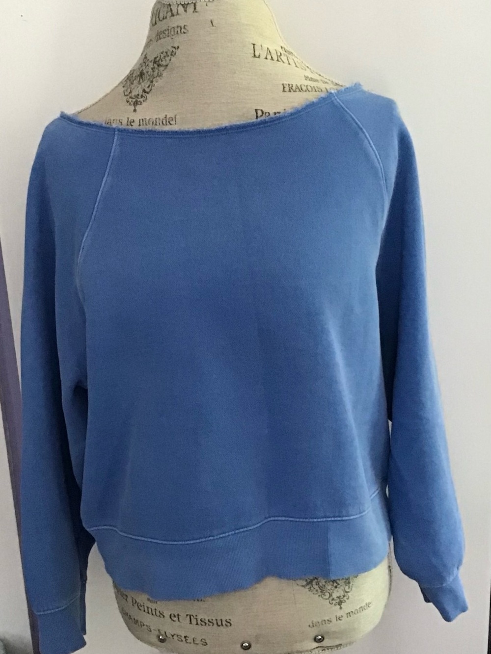 PINK Victoria's Secret Off-the-Shoulder Sweater in Periwinkle Blue